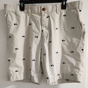Tommy Hilfiger Men's Khaki Shorts with Scooter Print , Size 38